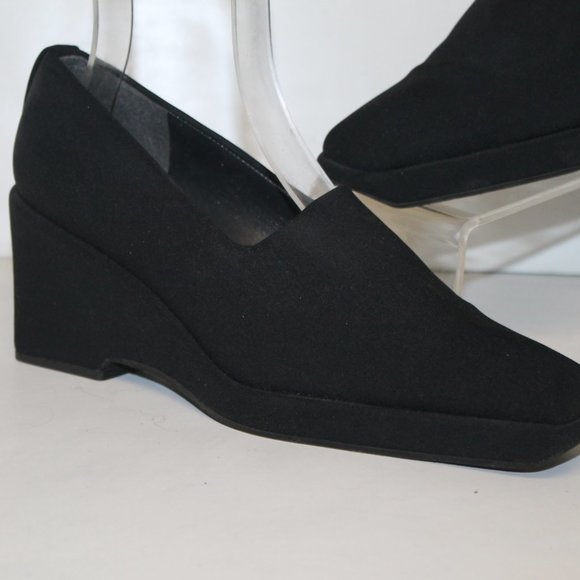 Stuart Weitzman Chunky Wedge Heel Slip On Shoes Like New Worn 1x - Picture 3 of 10